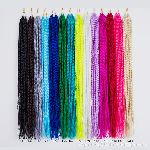 Wholesale senegalese crochet twist braid hair synthetic braid hair extension